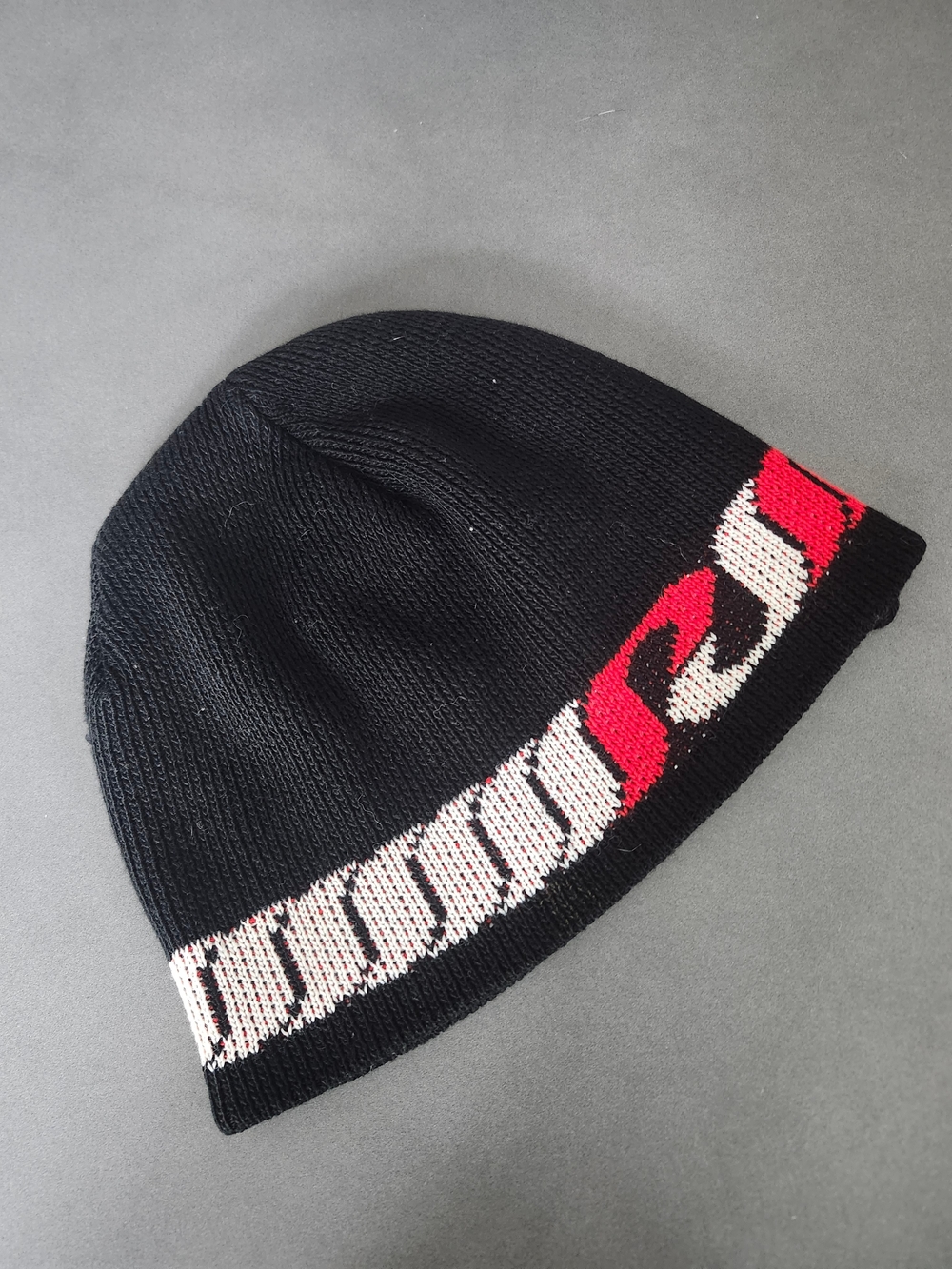 Vintage - Pearl Jam - Tour Beanie Hat - Red Black White - Used